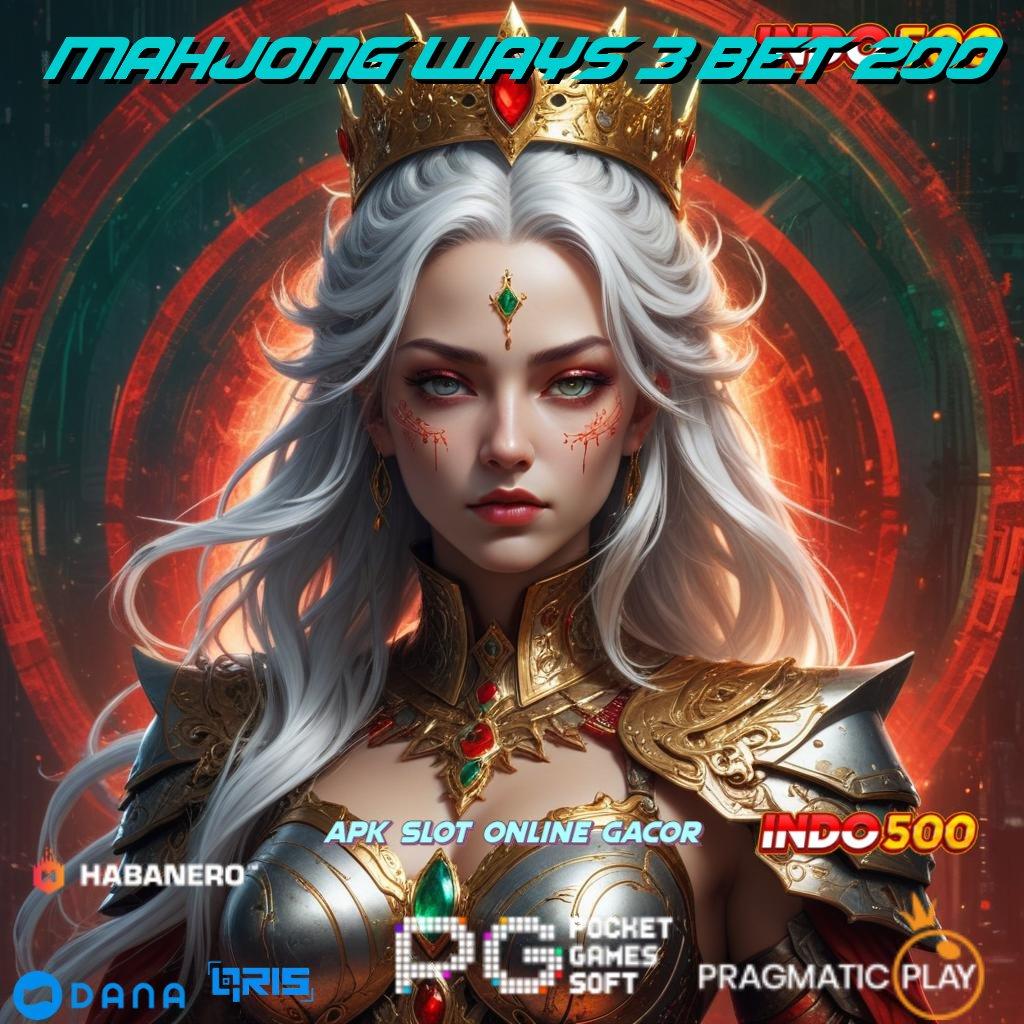 MAHJONG WAYS 3 BET 200 🔥 Hadiah Jackpot Menanti Untuk Pemenang Dreams Deluxe