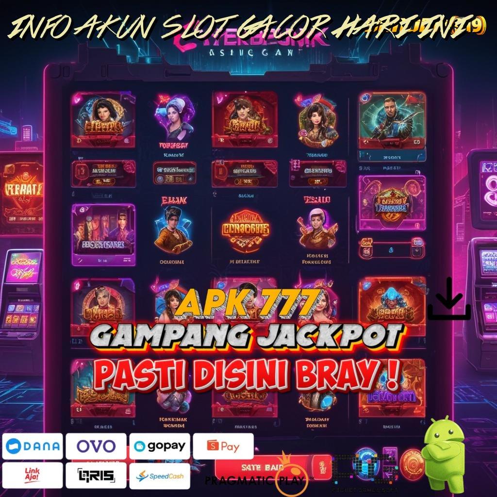 INFO AKUN SLOT GACOR HARI INI , Menawarkan Solusi Nyaman Tanpa Kesulitan Cepat